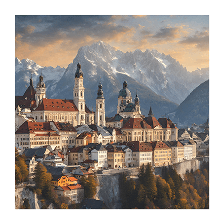An iconic image of 'Austrian culture' as seen through AI