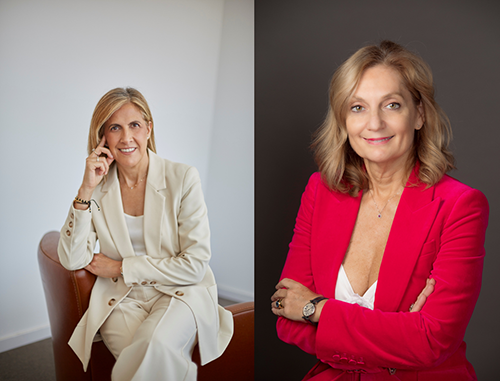 Portraits of Nuria Cabuti and Chantal Restivo-Alessi